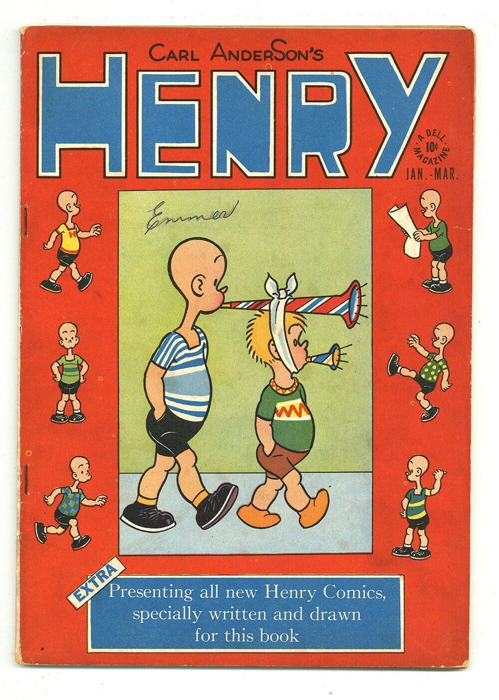 HENRY #1 4.0 CARL ANDERSON GOLDEN AGE DELL OW PGS 1948