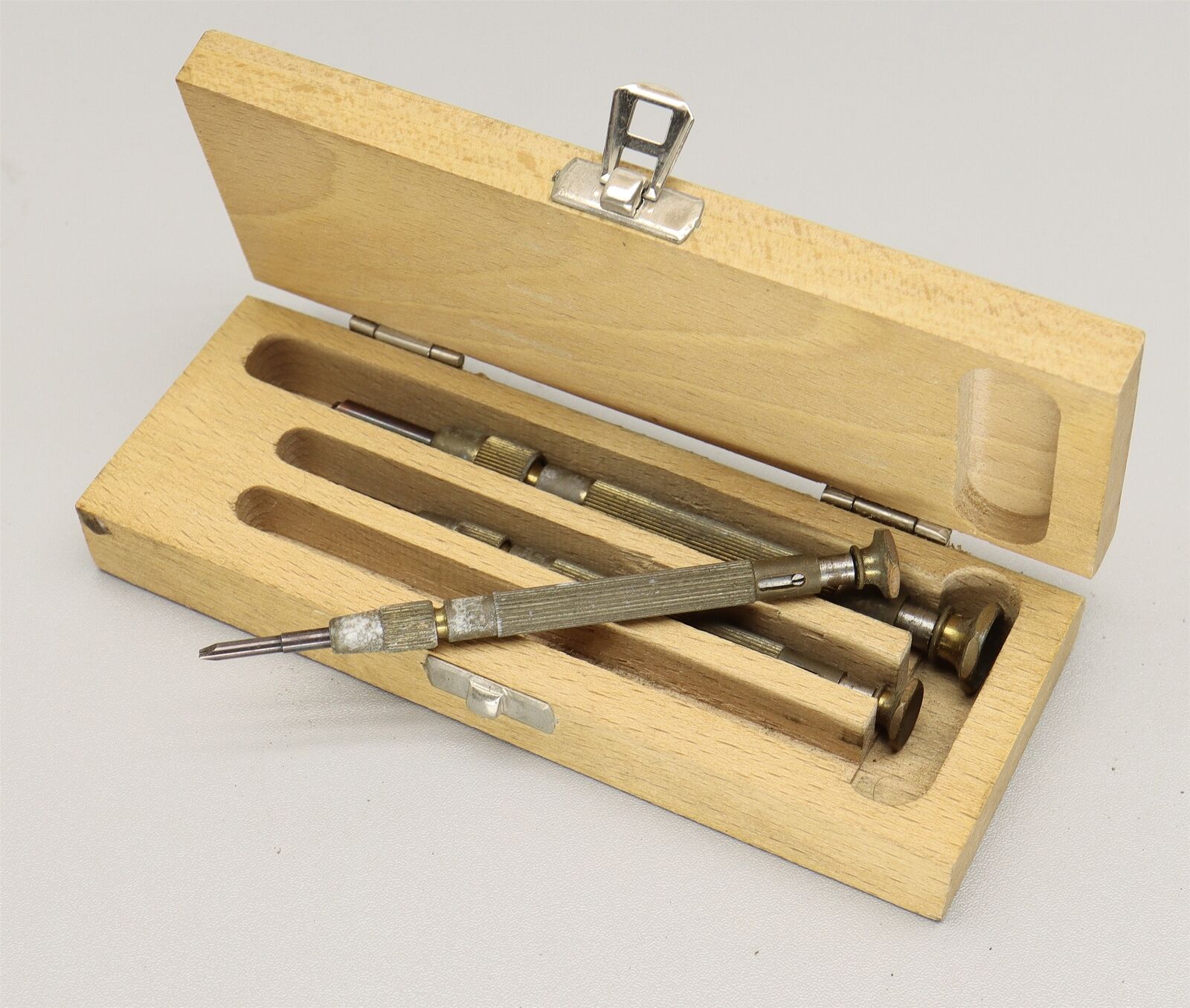 Fowler Precision Tools Vintage 3pc Screwdriver Set Screw Starter