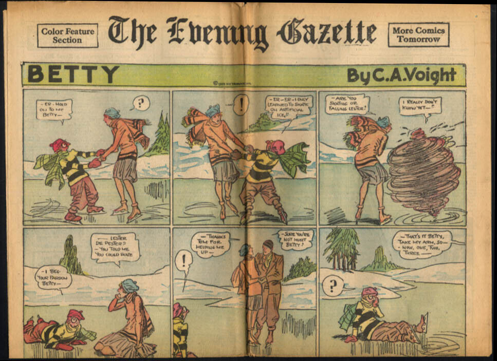 Worcester Evening Telegram Comics 2/2 1929 Betty; Harrison Cady\'s Peter Rabbit