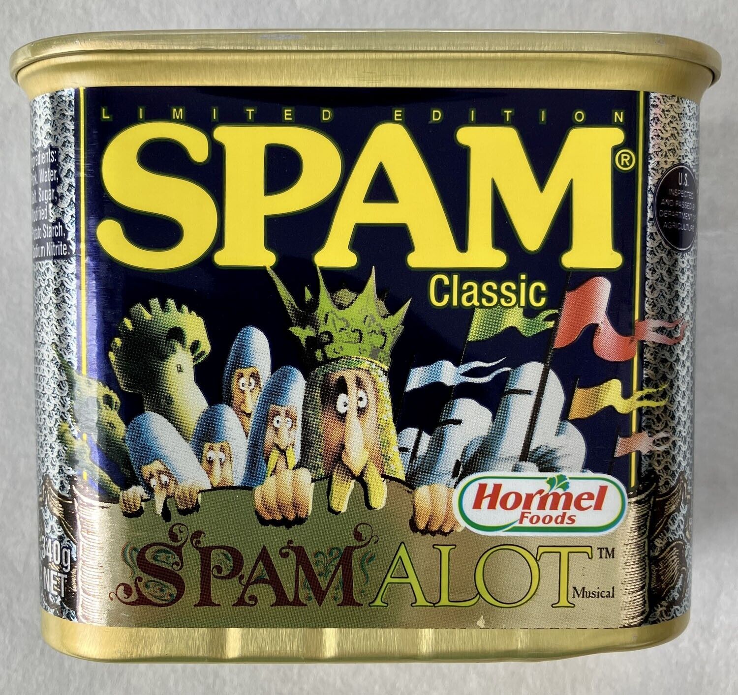rare Monty Python\'s SPAMALOT SPAM Can promotional edition in Japan