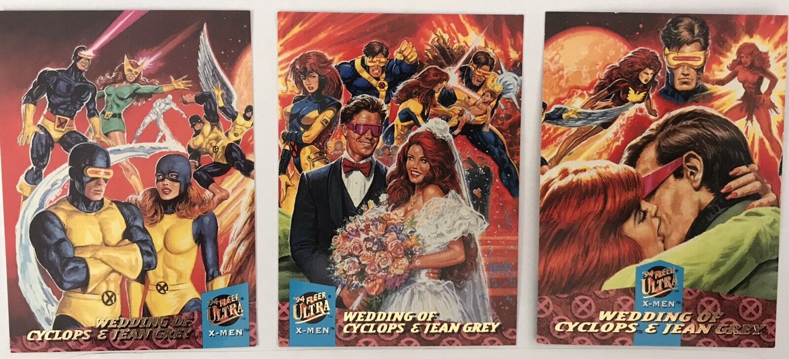 Marvel X-Men Wedding Of Cyclops & Jean Grey Marvel 1994 Fleer Ultra Trading Card