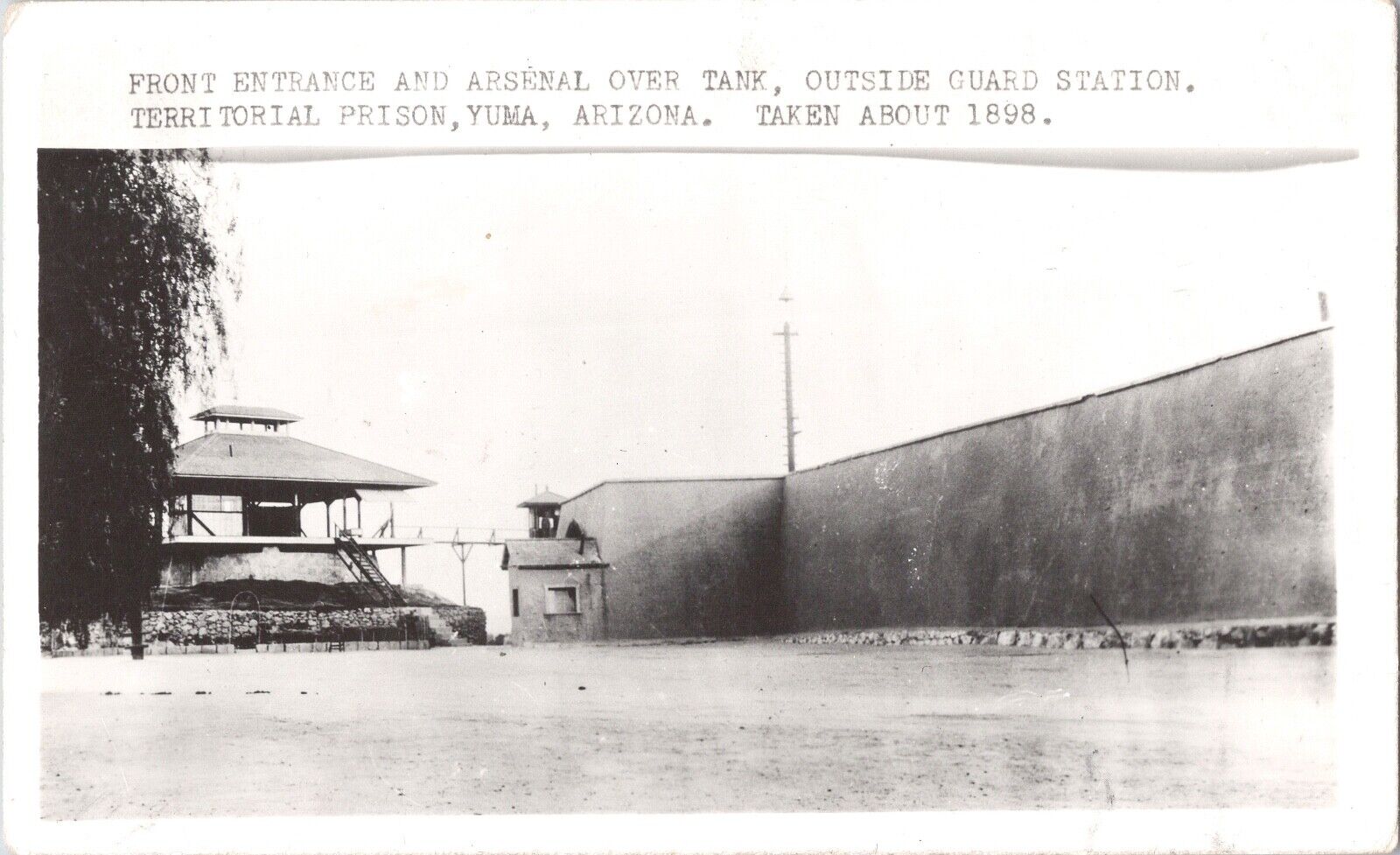 Rppc Yuma Territorial Prison Entrance Guard Station 1898 Yuma AZ Frashers *3