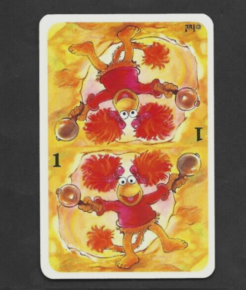 1984 German FRAGGLE ROCK #1 RED Card EX+/NM