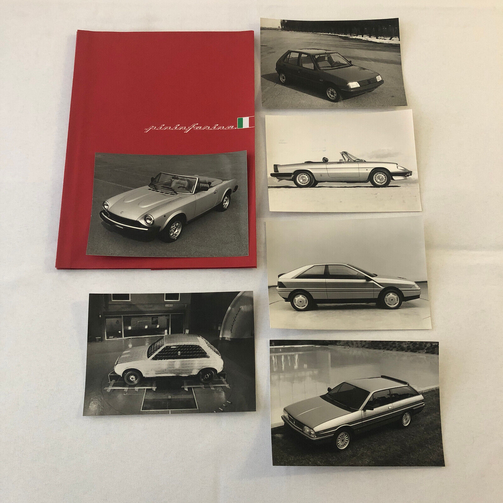 1983 Pininfarina Design Press Kit with Photos Alfa Romeo Spider Fiat Spider +