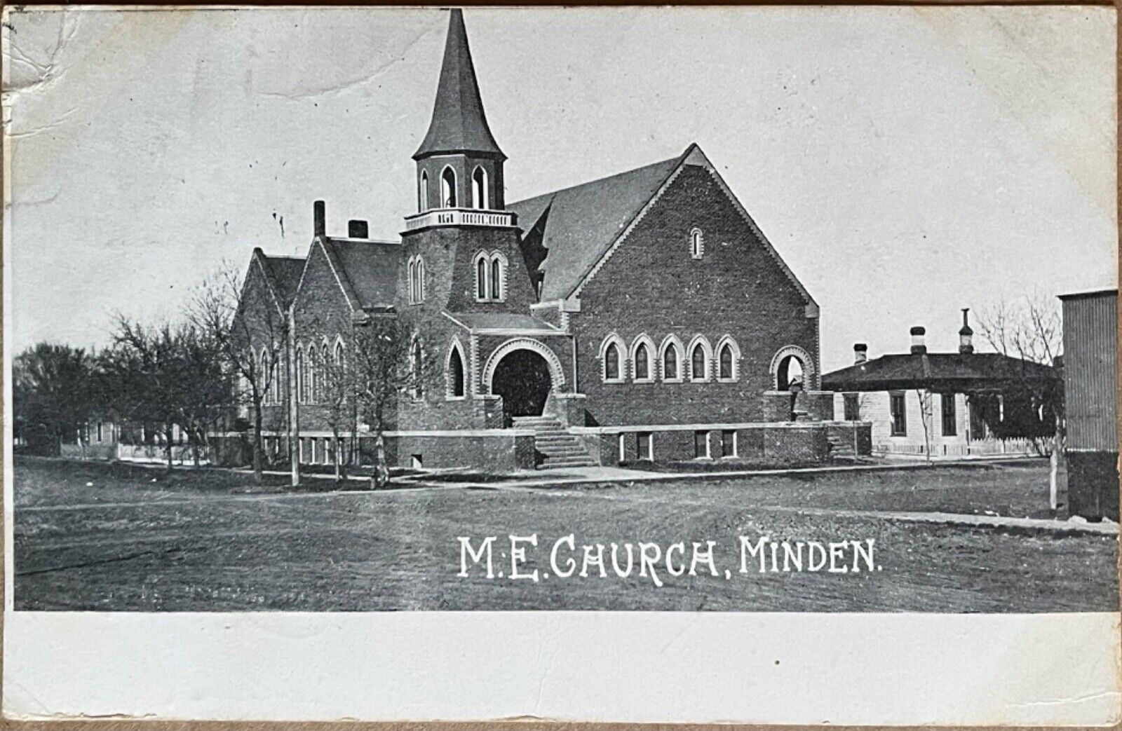 Minden Nebraska M.E. Church Antique Postcard c1910
