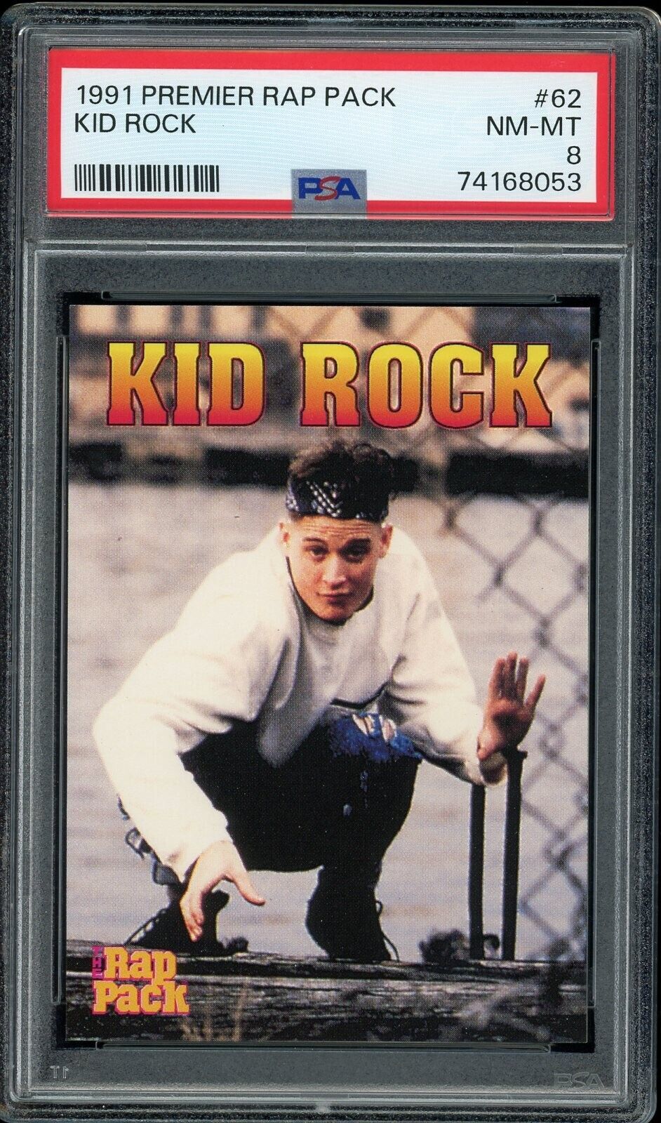 1991 Premier Rap Pack #62 Kid Rock PSA 8 NM-MT Rookie Card