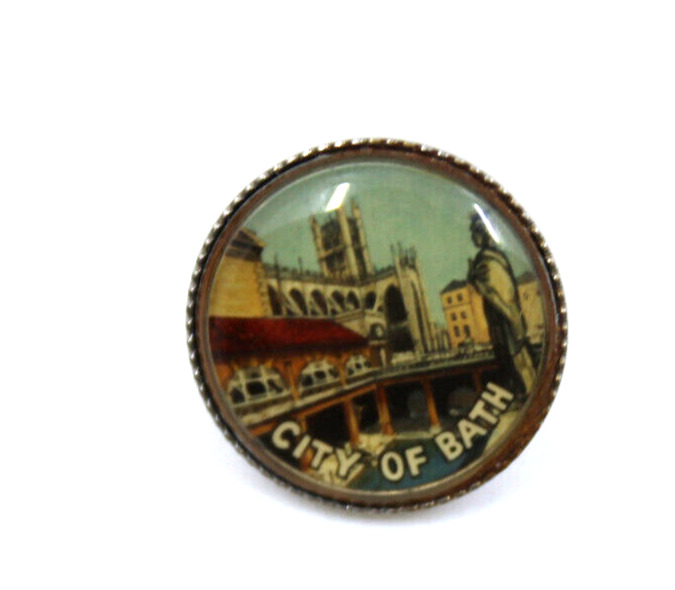 City of Bath Somerset England United Kingdom UK Collectible Pin Souvenir Vintage