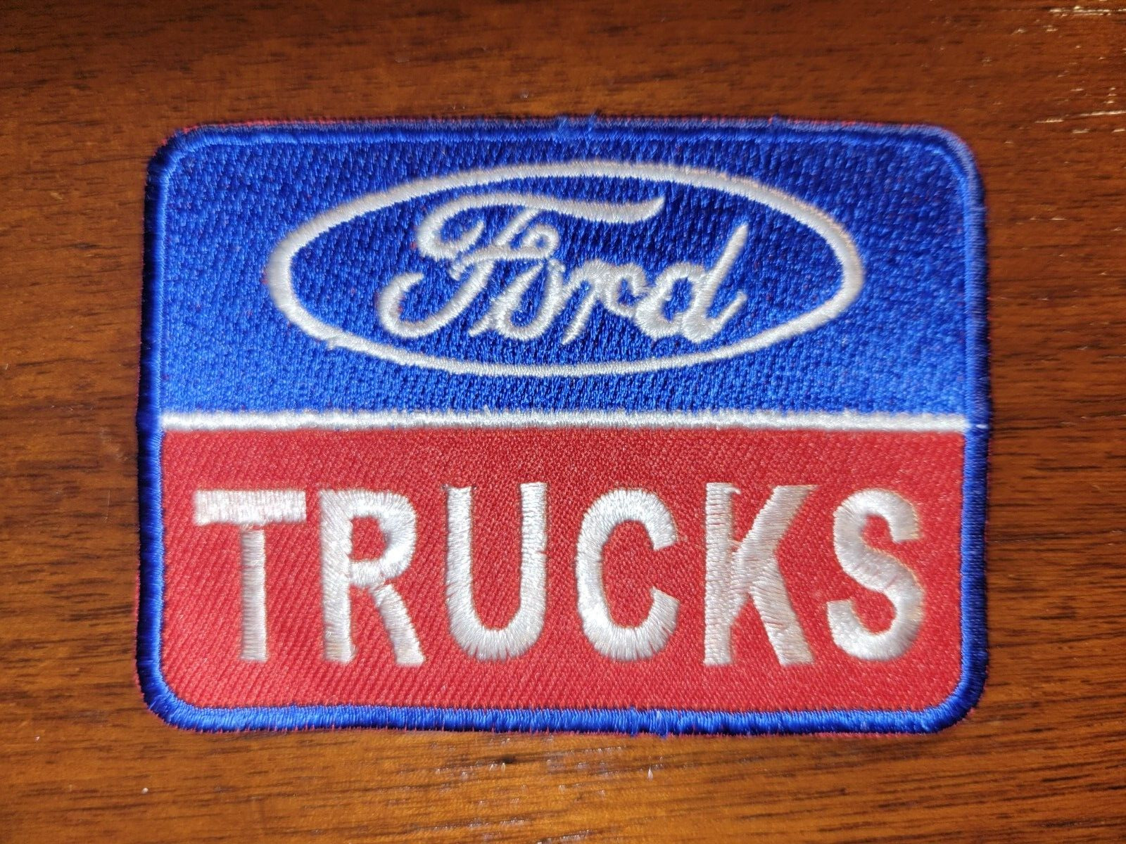 NEW 2 1/2 X 3 5/8 INCH FORD TRUCKS IRON ON PATCH 