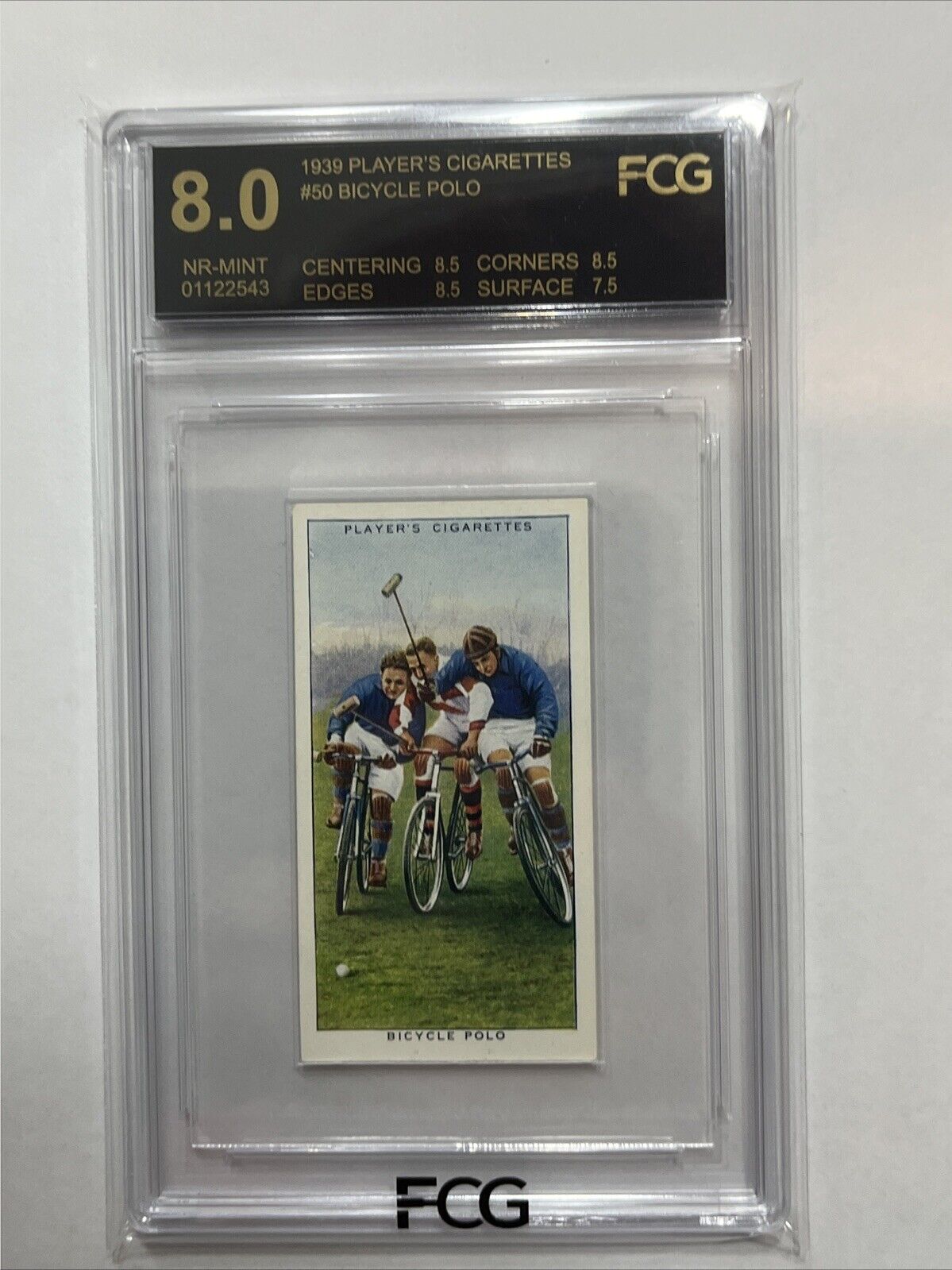 1939 John Player & Sons Cigarette 50 Bicycle Polo FCG Graded 8