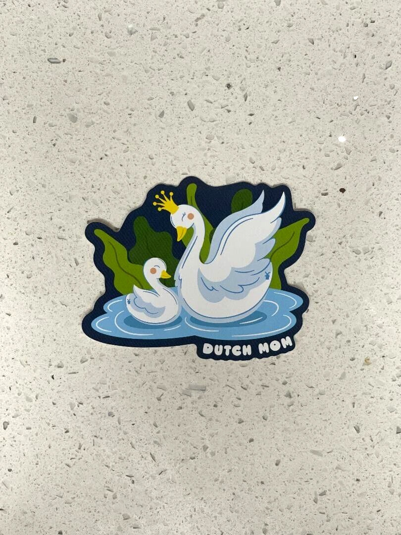 *NEW* Dutch Bros Sticker MAY 2024 Mother's Day Swan and Baby Swan