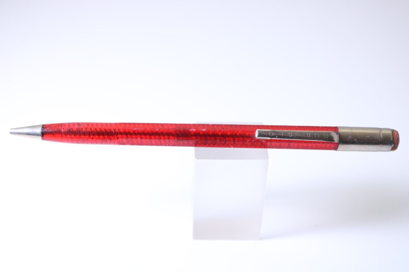 Vintage Scripto Transparent Red Mechanical Pencil, CT
