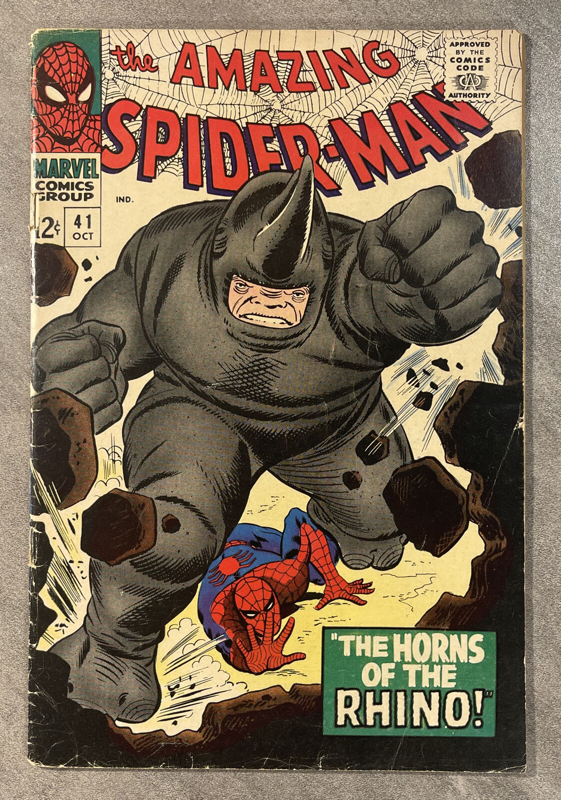THE AMAZING SPIDER-MAN #41 OCT 1966*MAJOR KEY* FIRST RHINO LOW GRADE BUT NICE