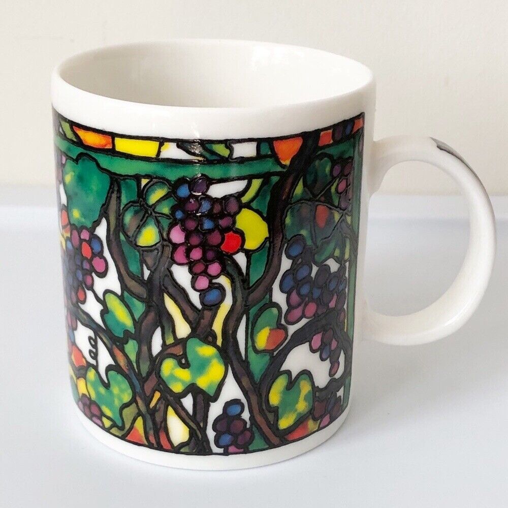 The Museum Company Ceramic Stained Glass Grapevines Mug Inspired by L. Tiffany