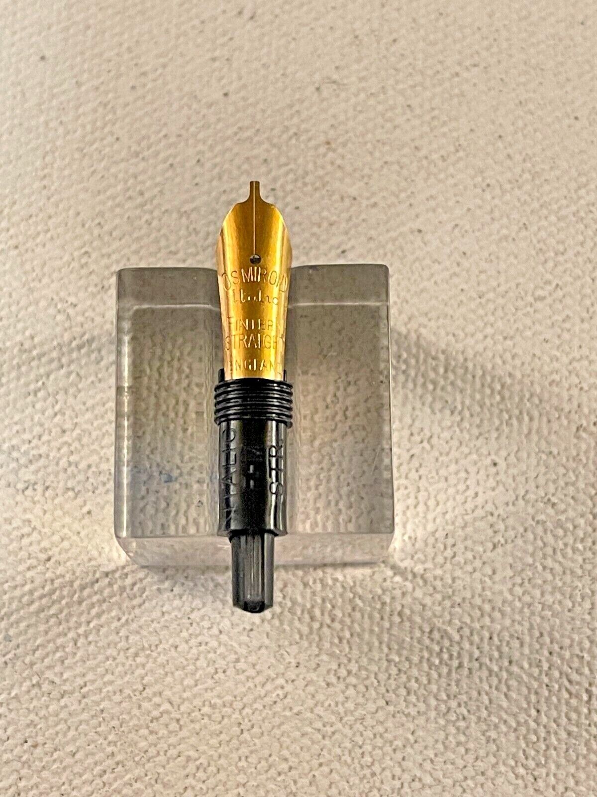 One New/old Osmiroid 22 CT Gold Fountain Pen Nib EX FIne, F /M or Medium Italic