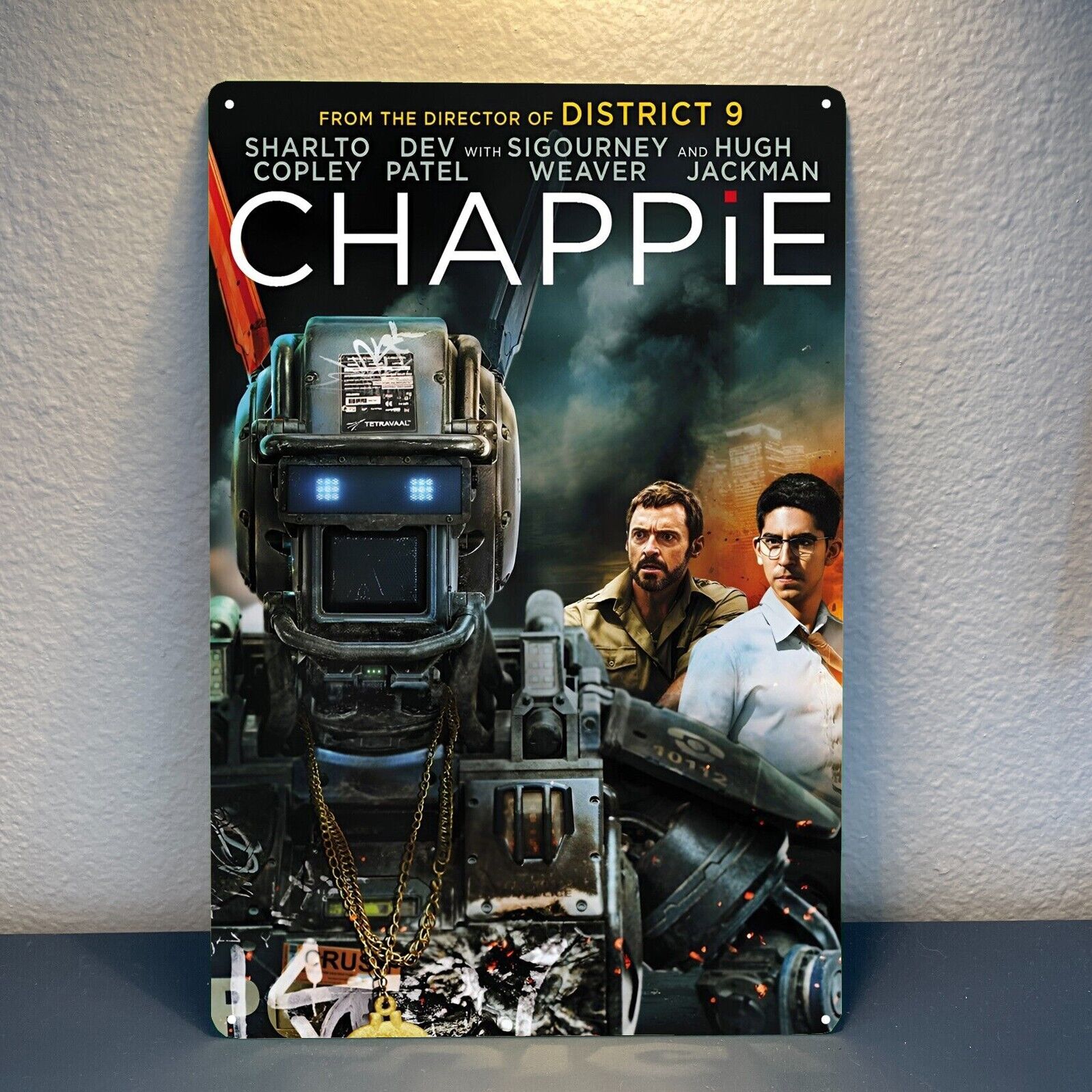 Chappie Scifi Movie Metal Poster Tin Sign 20x30cm