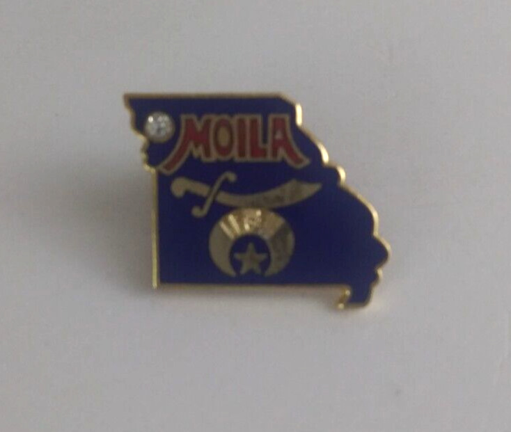 Vintage Moila Shriners State Of Missouri Moila Lapel Hat Pin
