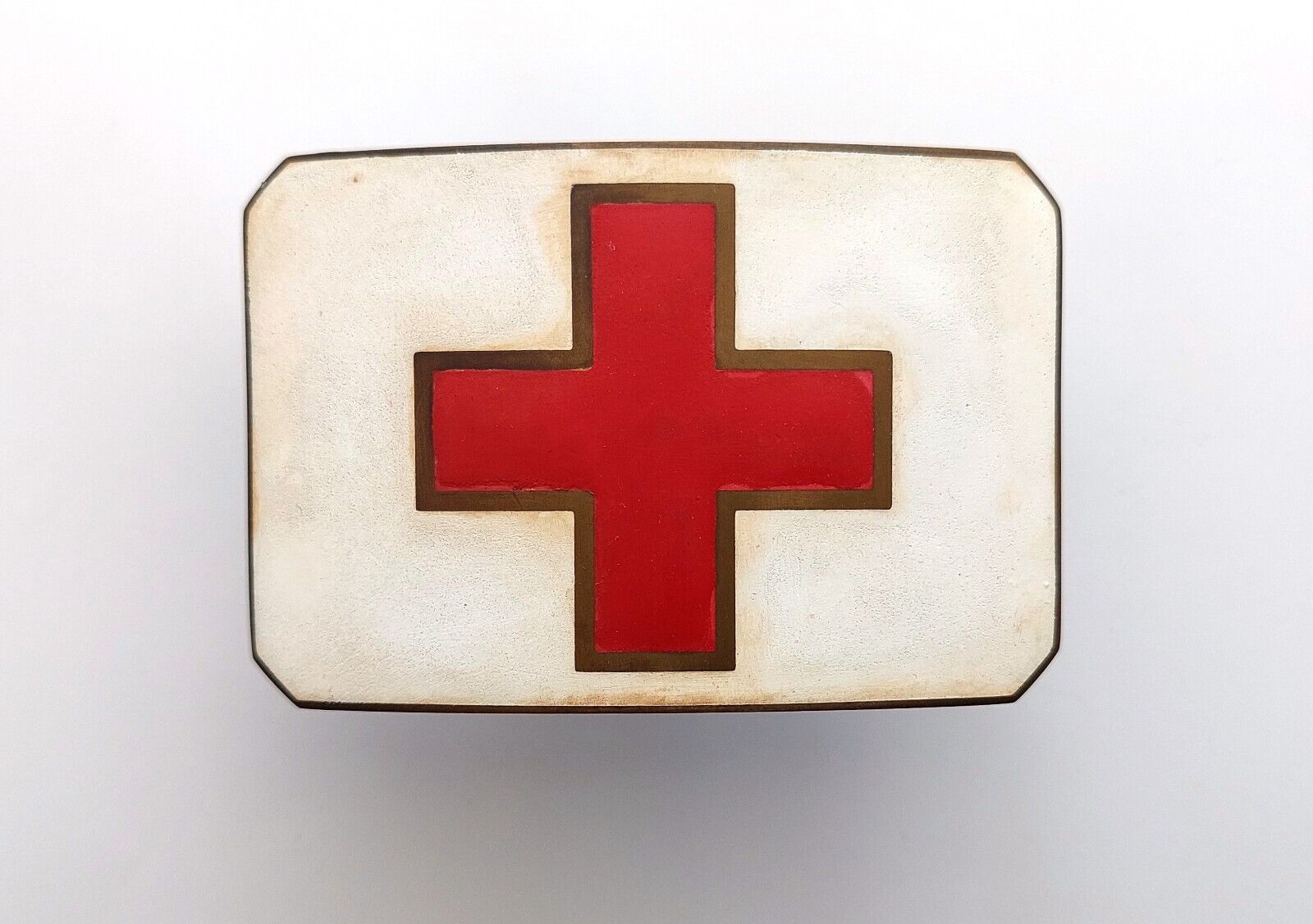 Rare Russia Belt Buckle Red Cross Doctor Orderly Nurse Military Hospital Medical