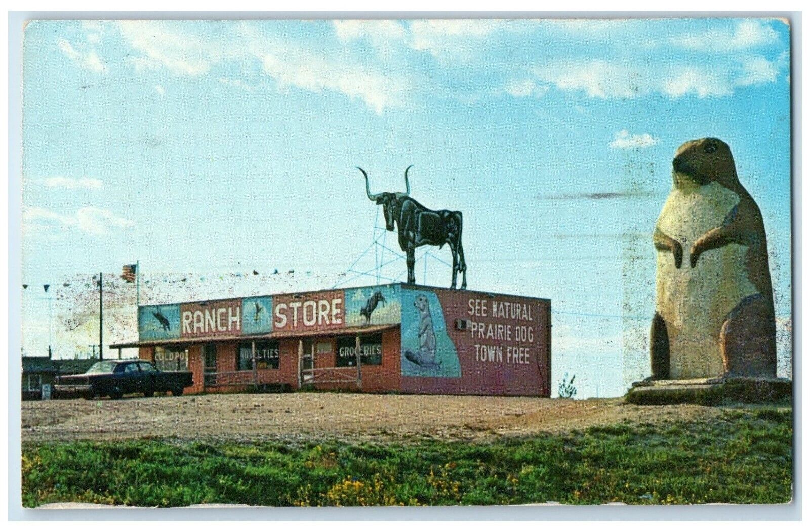 c1950\'s View Of Ranch Store Kadoka South Dakota SD Unposted Vintage Postcard