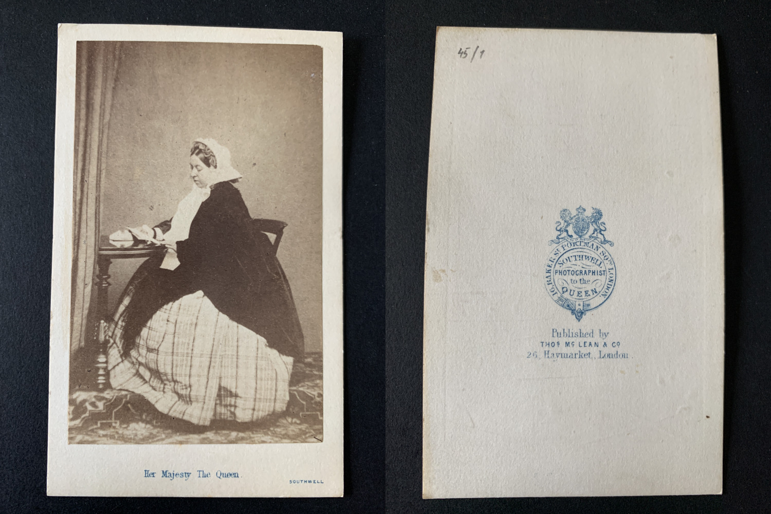 Her Majesty the Queen Victoria Vintage Albumen Print CDV. 