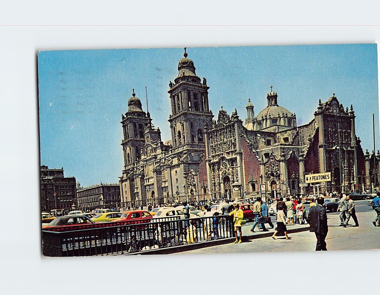 Postcard Cathedral of Mexico City Mexico