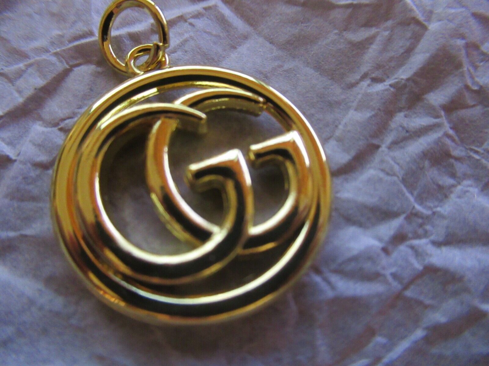 GUCCI 2 ZIP PULL  CHARM 26X23MM gold tone,  METAL  THIS IS FOR 2