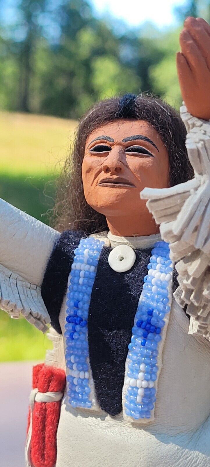 Hank Orr Faith And Hope Handmade Native American Figure Doll