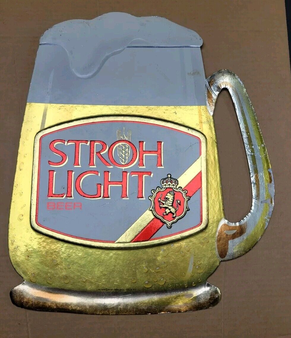 Vintage Stroh's Light Beer Sign 