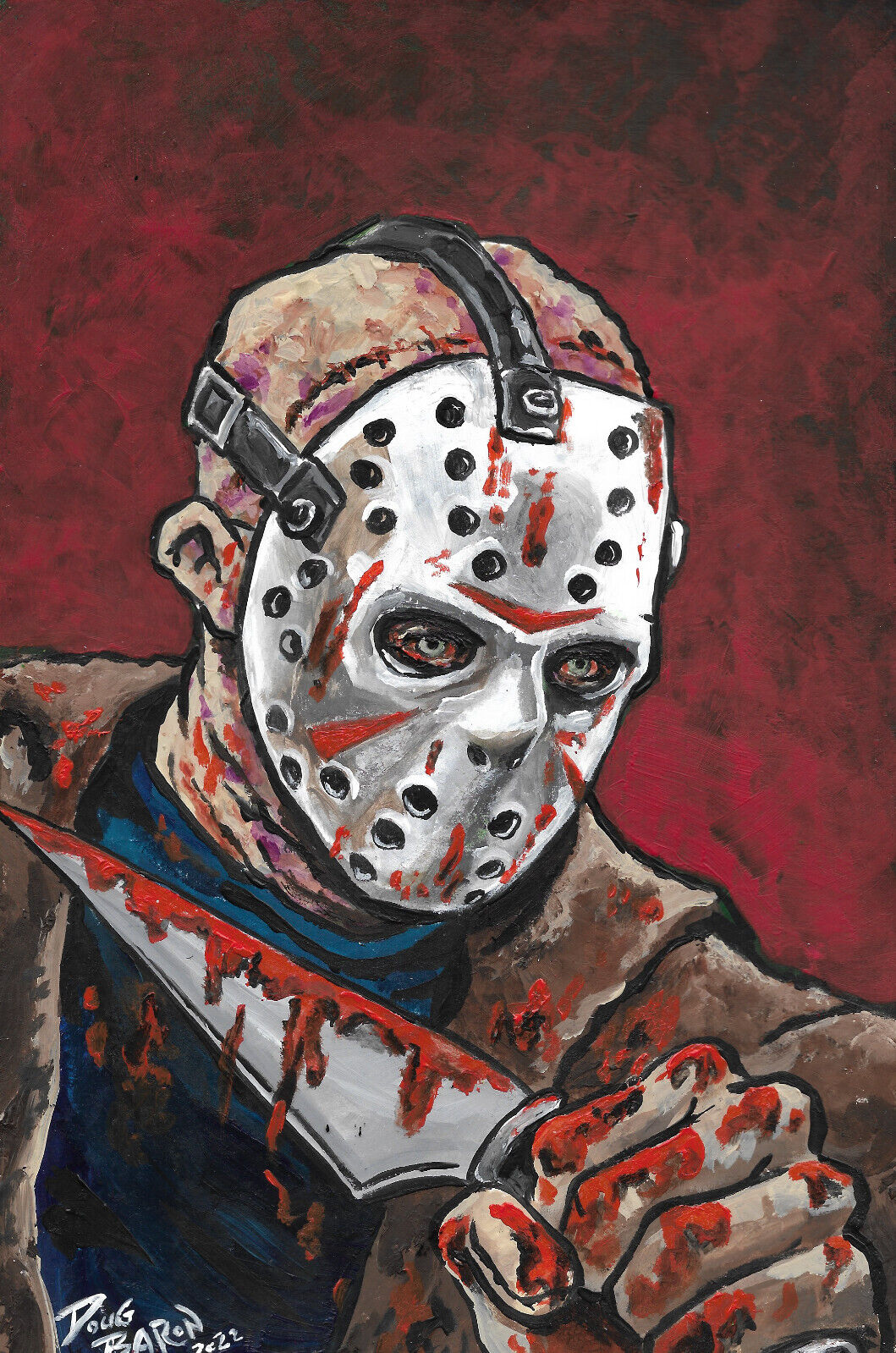 Jason Voorhees .. Friday The 13th....original acrylic painting