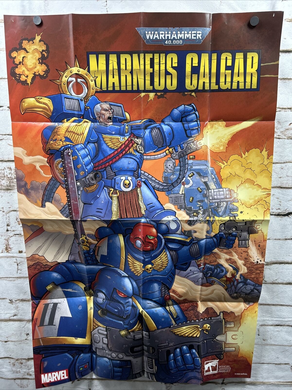 Warhammer 40,000 Marneus Calgar Marvel Comics Promo Folded Poster 24