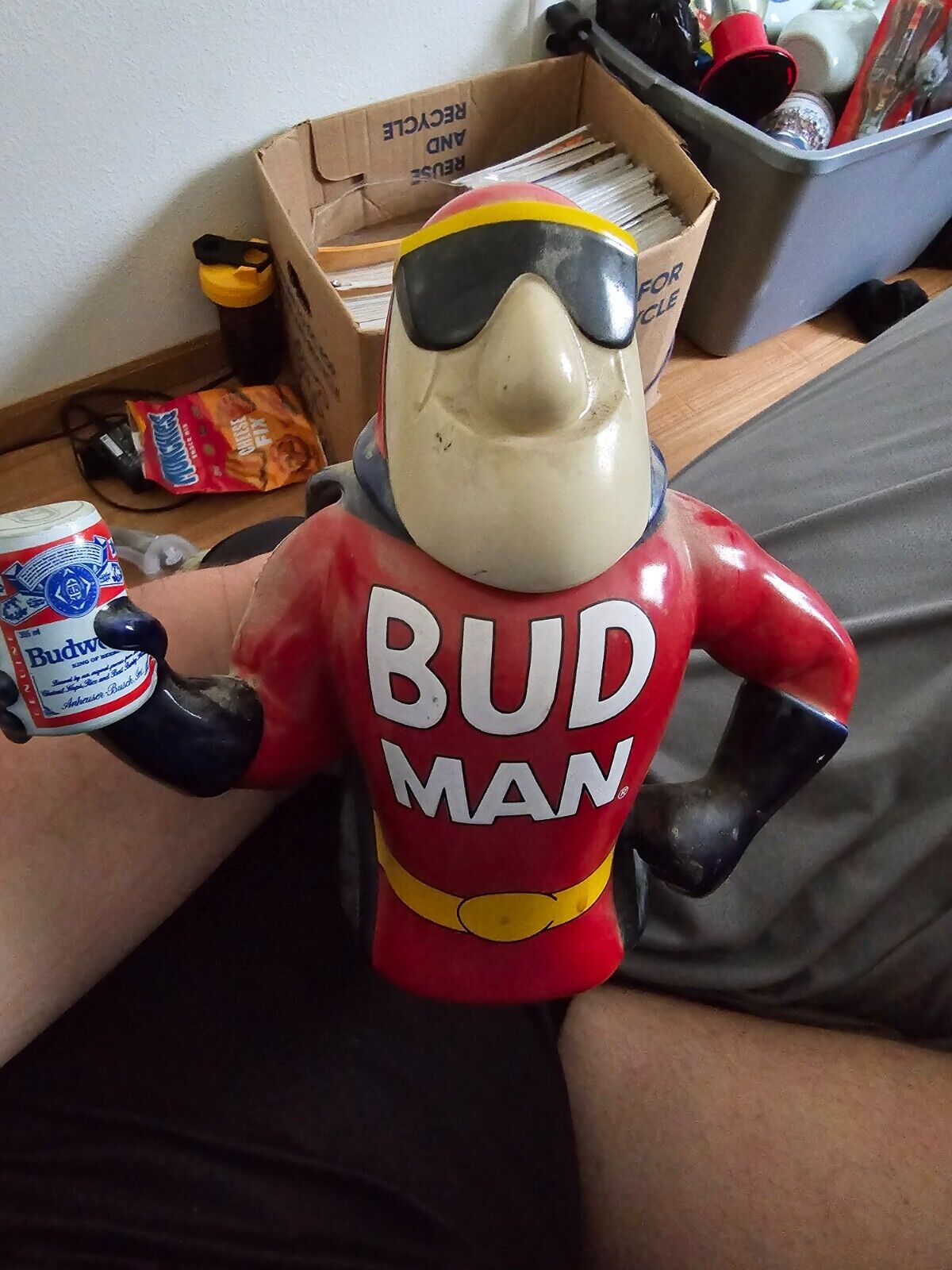 BUD MAN 1993 Beer Stein - Anheuser-Busch Budweiser Collector\'s Edition EX UNUSED