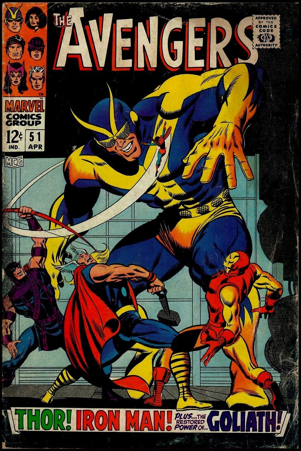 Avengers (1963 series) #51 FR/GD Condition • Marvel Comics • April 1968