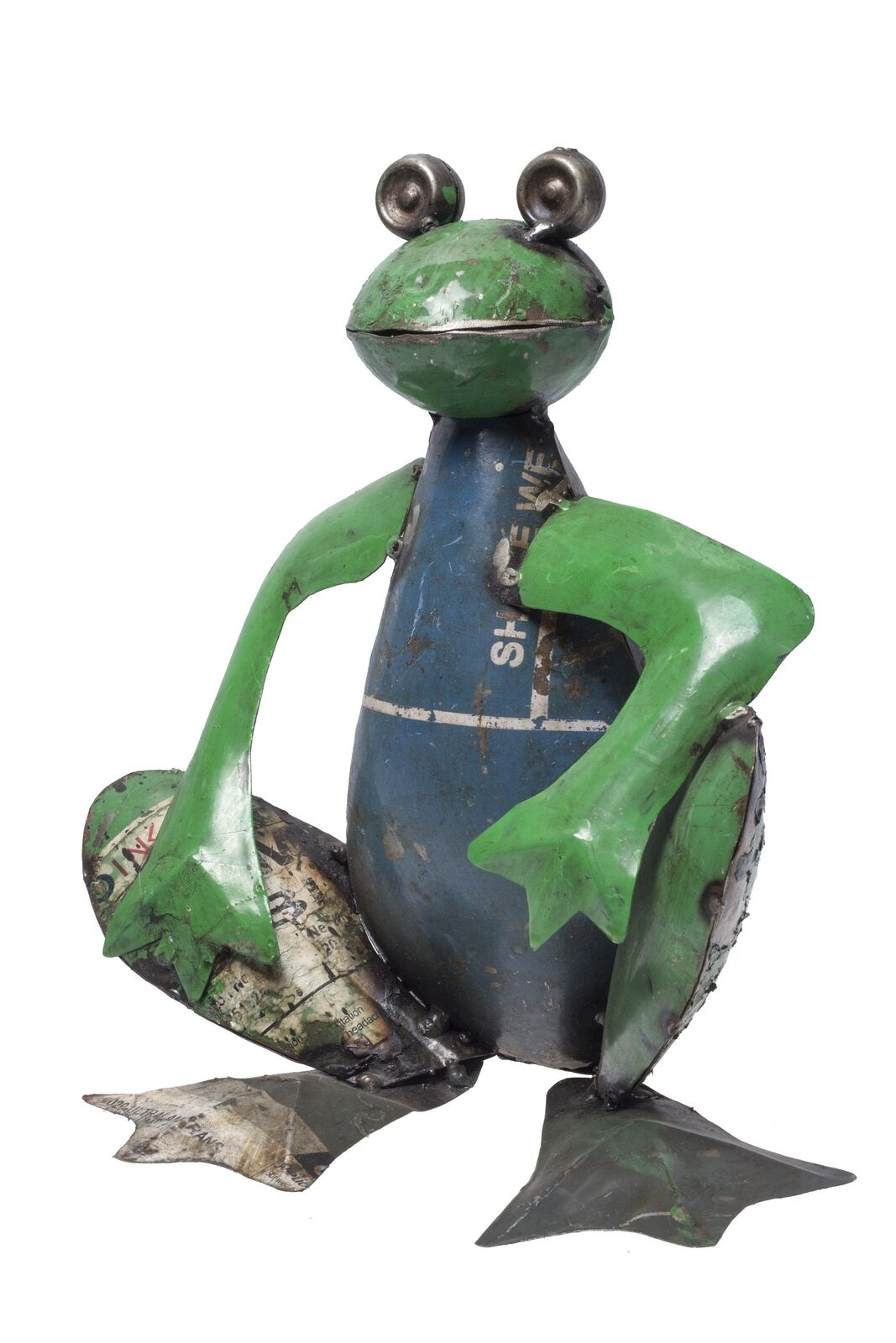 De Kulture Handcrafted Recycled Iron Frog (Big)