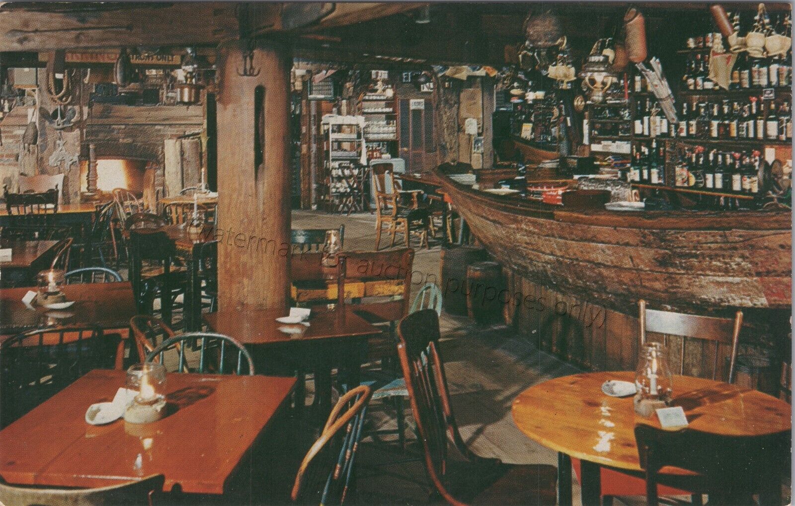 Provincetown, MA: Flagship Restaurant Interior - Vintage Massachusetts Postcard
