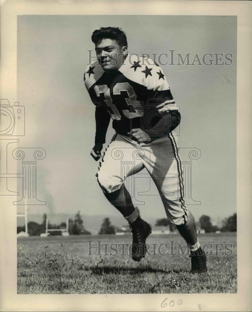 1952 Press Photo Don Herron Grants Pass Football Tackle - ors01161
