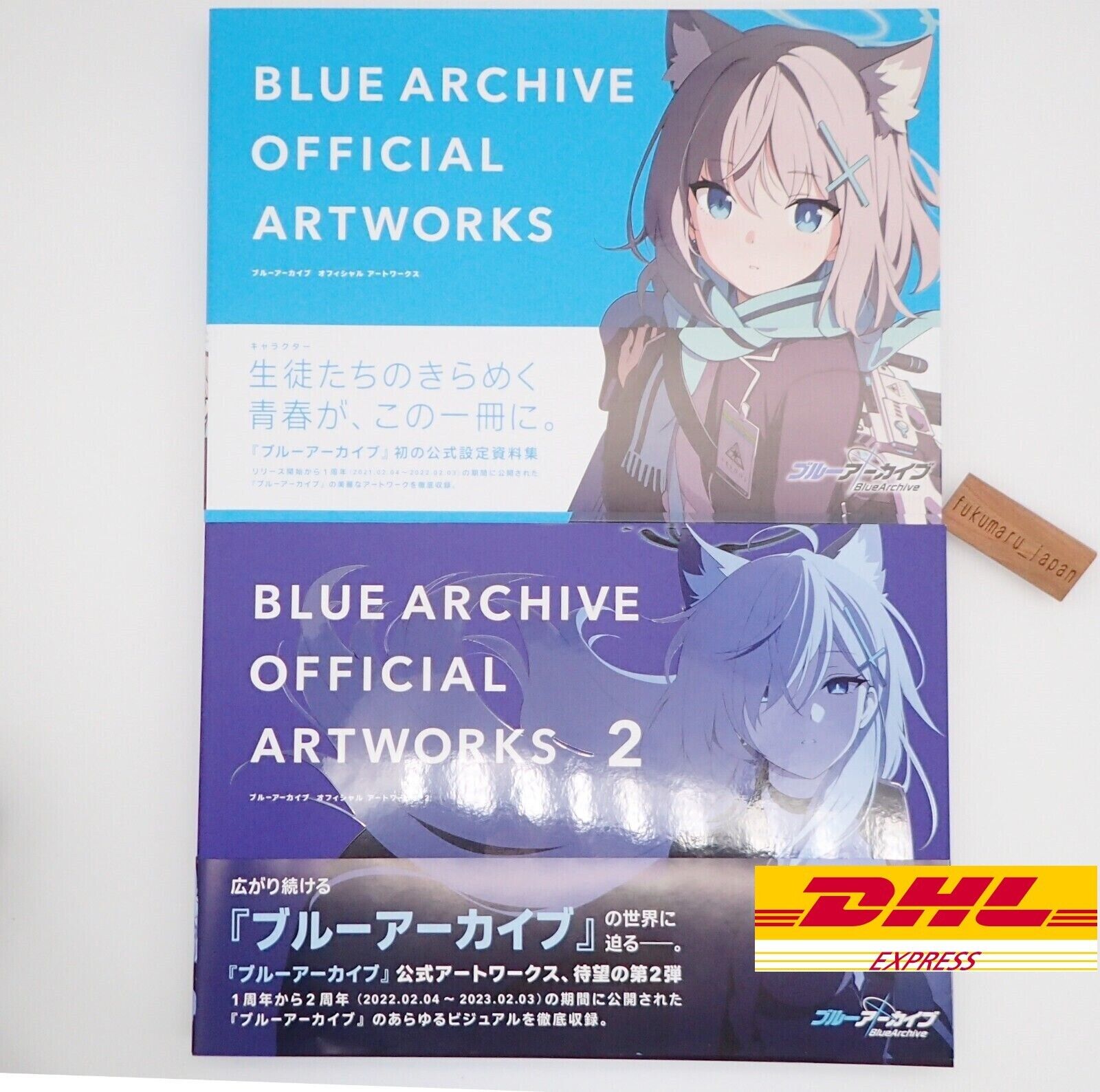 ICHIJINSHA Blue Archive Official Art Works 1 & 2 Illustration Art Book A4 size