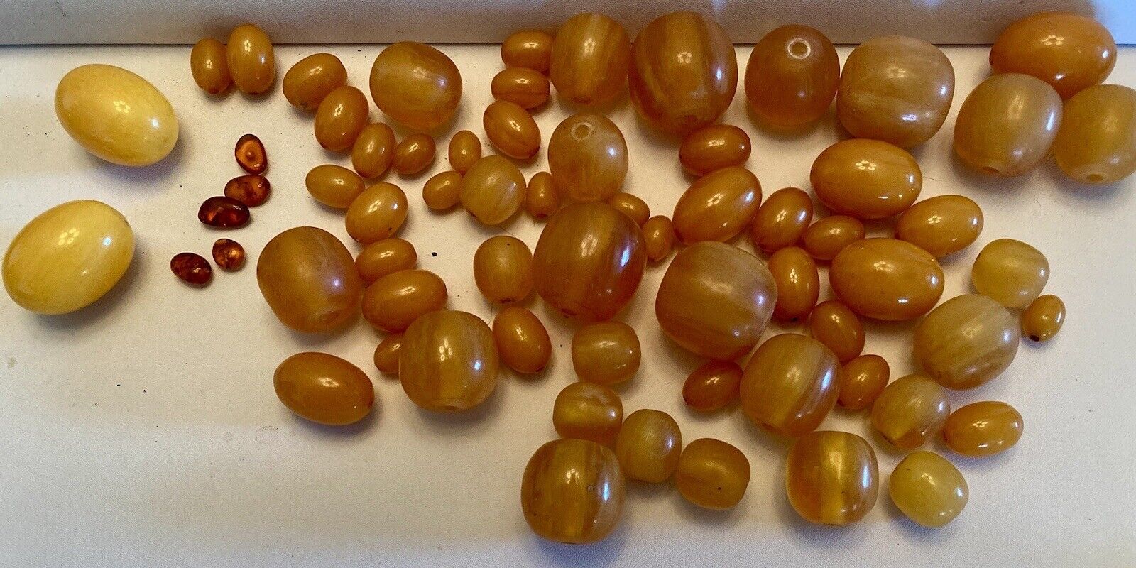Beautiful Collection of Vintage Butterscotch/Lucite/Tiny Amber Beads/Bakelite?