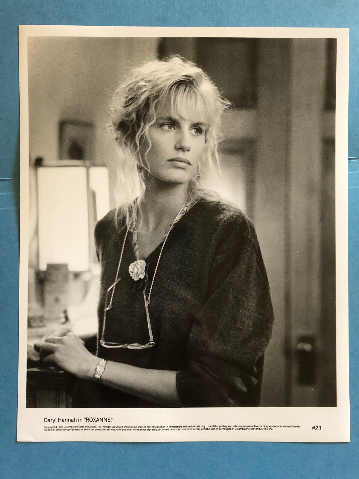 Daryl Hannah as ROXANNE, original vintage press headshot photo