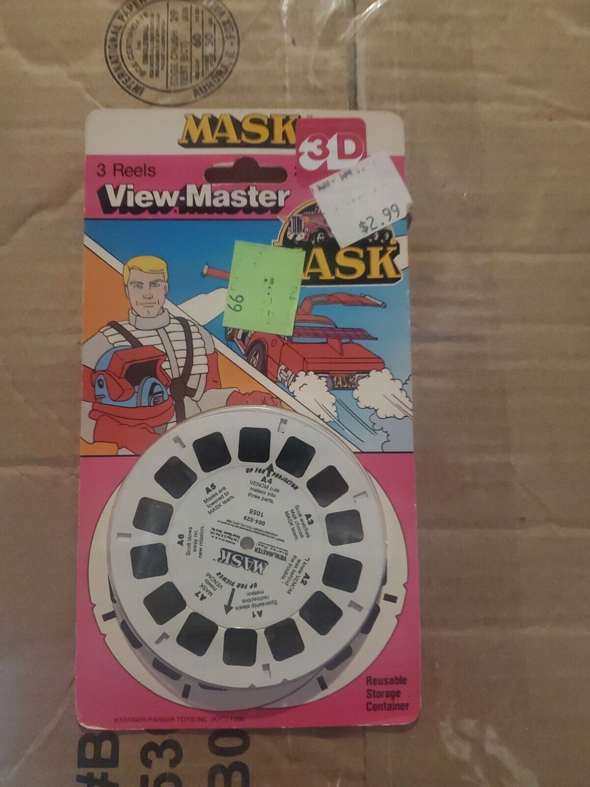 Vintage MASK M.A.S.K. Kenner 1986 3d View-Master 3 Reel Packet SEALED