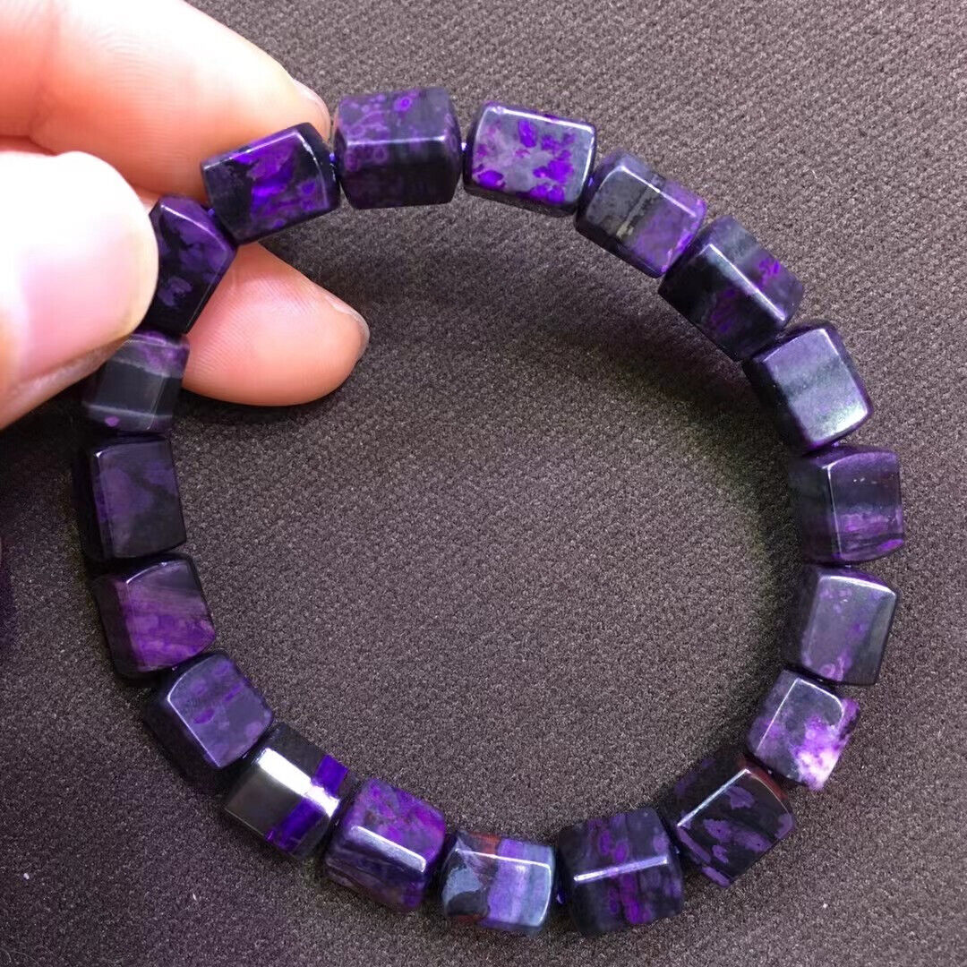 7.3*9.9mm Natural Purple Sugilite South Africa Gems Beads Bracelet AAA