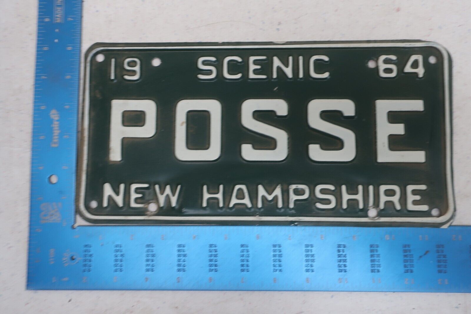 New Hampshire NH License Plate Tag Vanity 1964 64 Friends Group Gang POSSE #2
