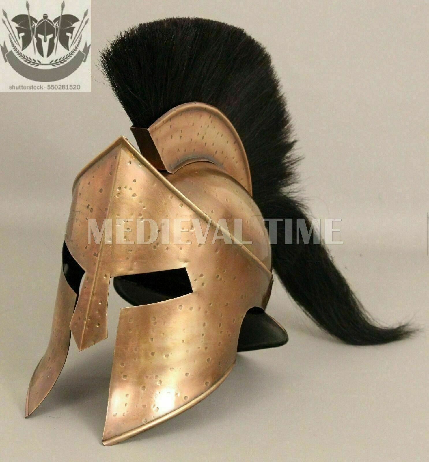 Authentic Movie “300” Medieval King Leonidas Spartan Greek Helmet Replica SCA