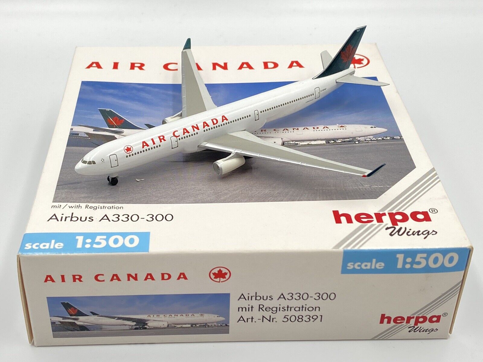 HERPA WINGS (508391) 1:500 AIR CANADA AIRBUS A330-300 BOXED 