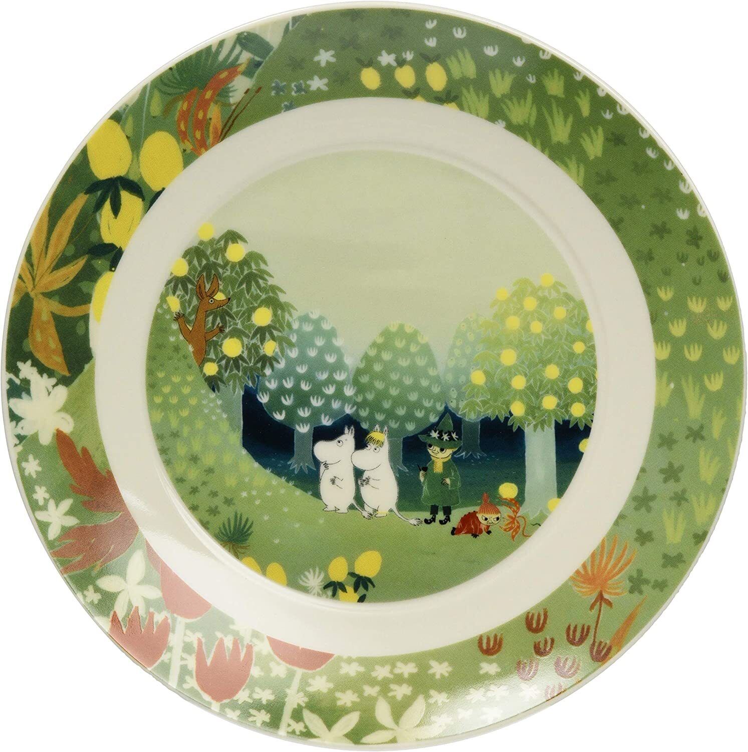 Moomin Forest Decorative Plate 19.5cm Green Japan Limited