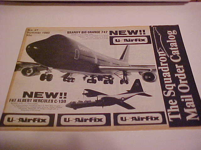 Airfix kit Catalogue NO. 27 SUMMER 1980 SQUADRON MAIL ORDER CATALOG 40 PAGES