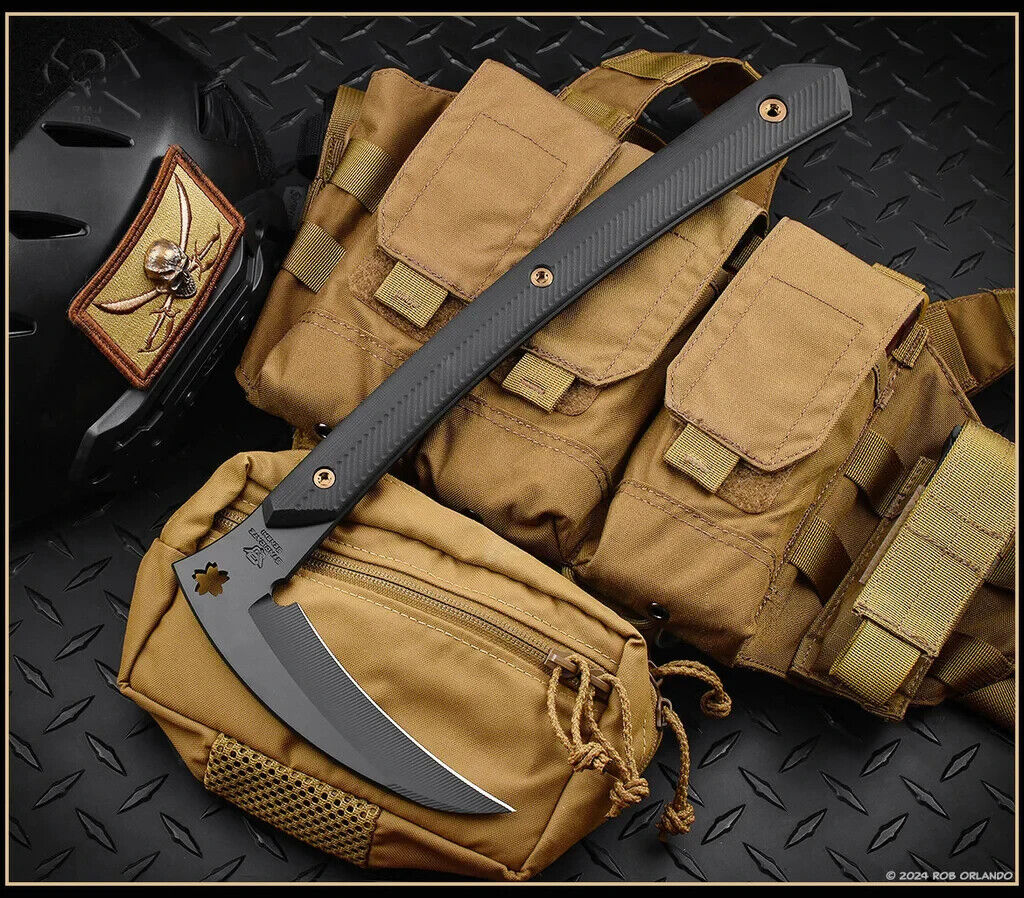 RMJ Tactical Tomahawk 3V Syndicate Senshi Black G10 Handle