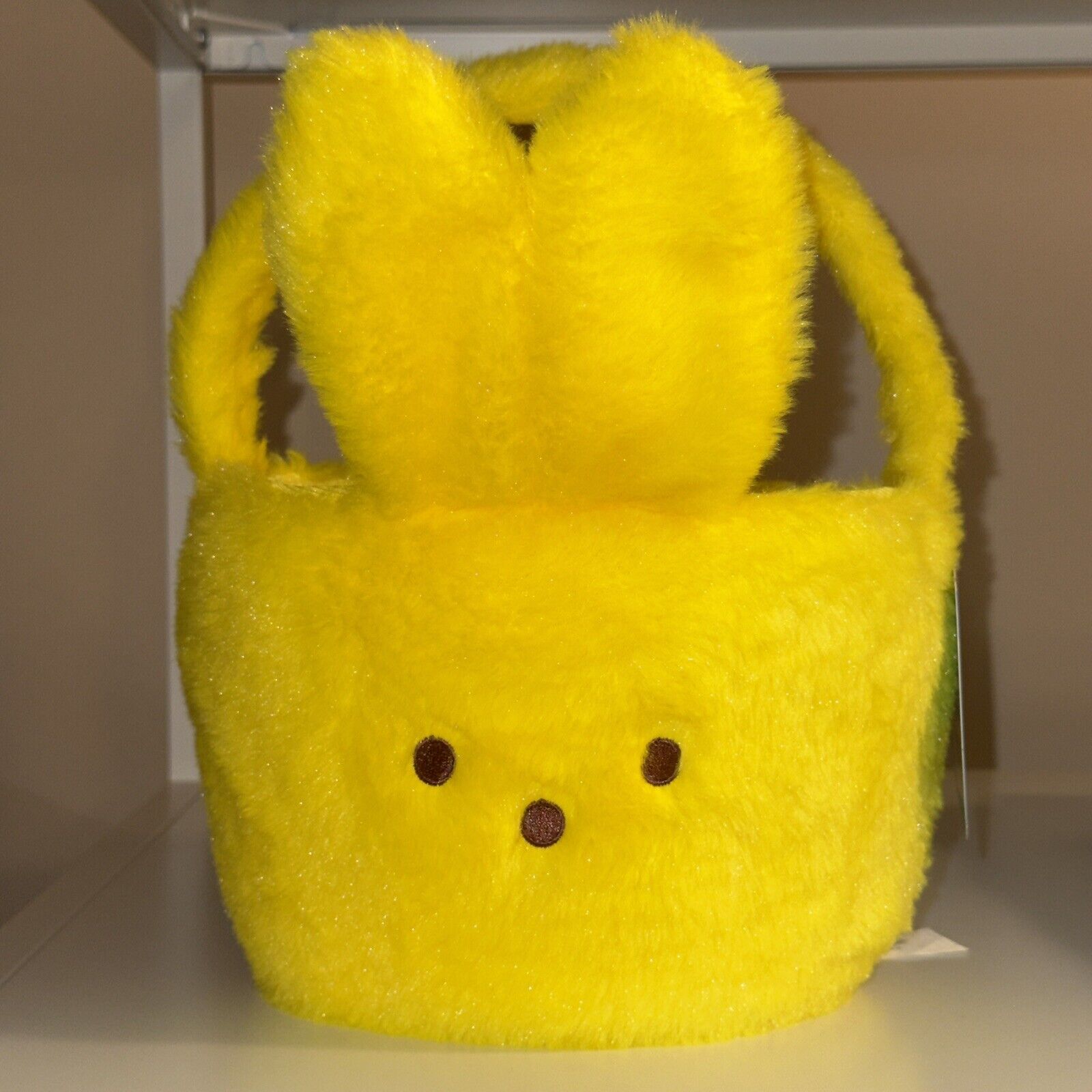 NEW NWT 2024 Peeps Plush Bunny Rabbit Easter Basket Yellow