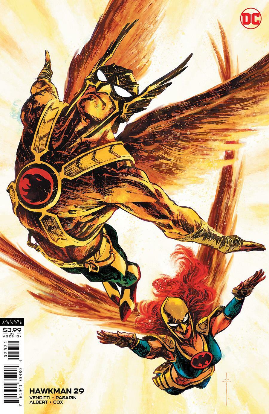Hawkman #29 Cvr B Sebastian Fiumara Var DC Comics Comic Book