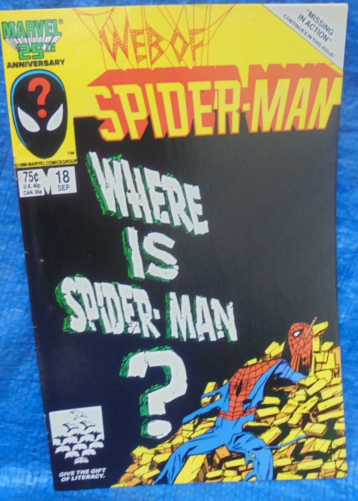 Marvel Comics Web Of Spider-Man #18 September 1986 1st Appearance Of Eddie Brock