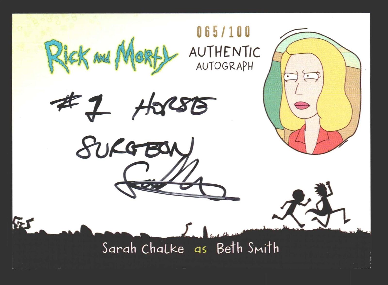 2019 Rick and Morty Season 2 SC-BS Sarah Chalke as Beth Smith Autograph Card