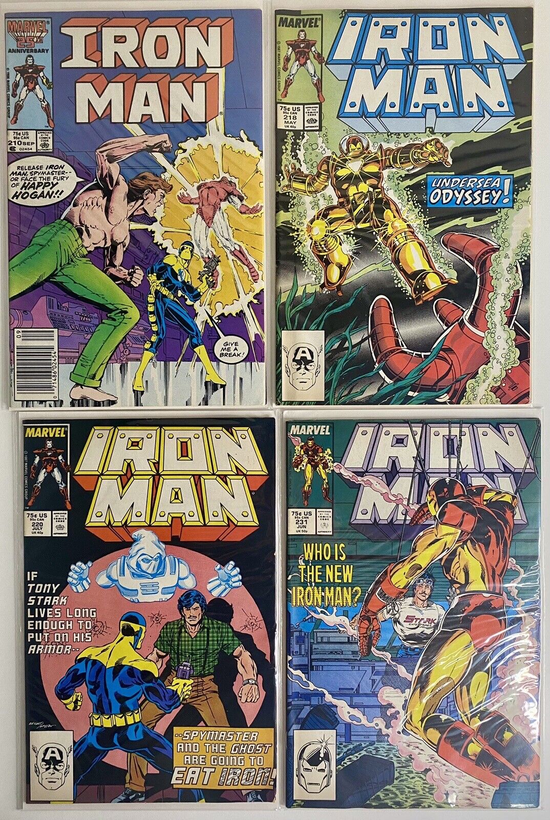 Lot Of 12 Iron Man Marvel Comics  Copper Age Ant-man Ghost Spymaster Gargoyle
